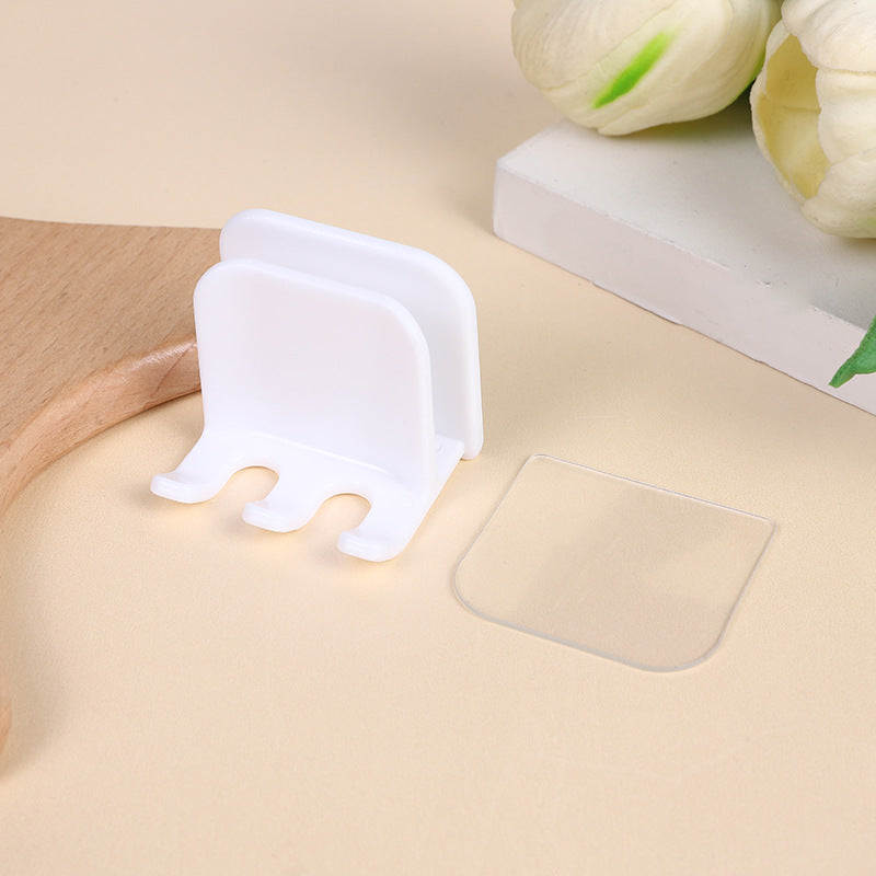 Adhesive Wall-Mounted Toothbrush & Accessory Holder