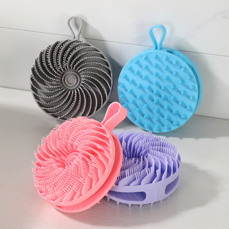 Dual-Sided Silicone Body Scrubber & Massage Brush
