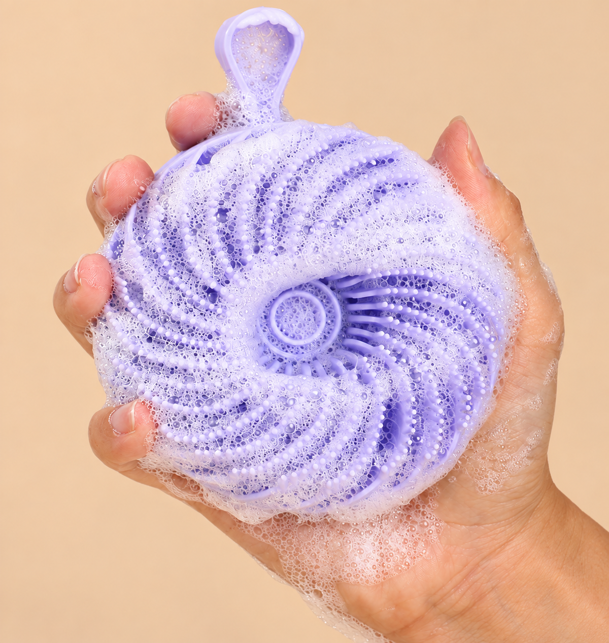 Dual-Sided Silicone Body Scrubber & Massage Brush