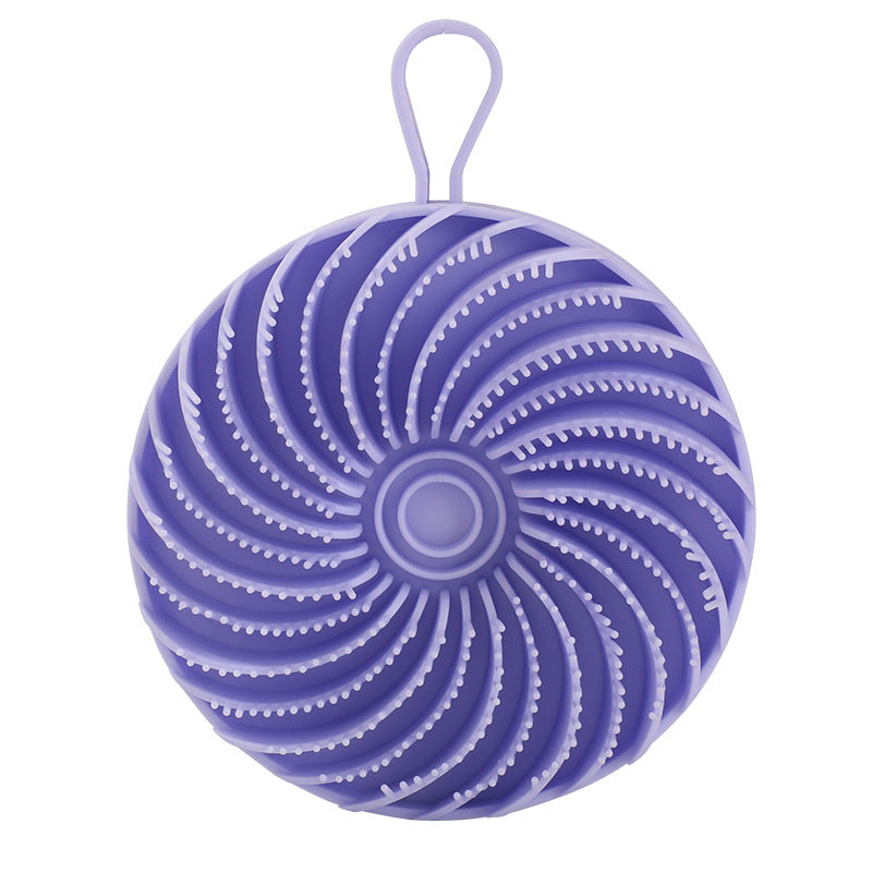 Dual-Sided Silicone Body Scrubber & Massage Brush