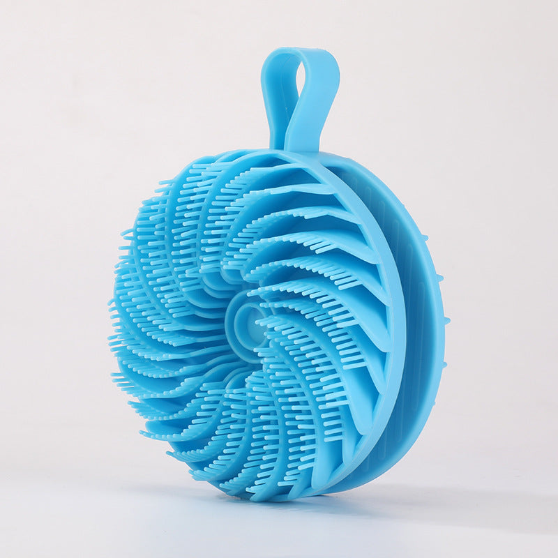 Dual-Sided Silicone Body Scrubber & Massage Brush